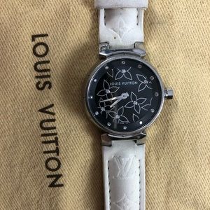 Louis Vuitton Tambour Ladies Diamond Watch Q121G